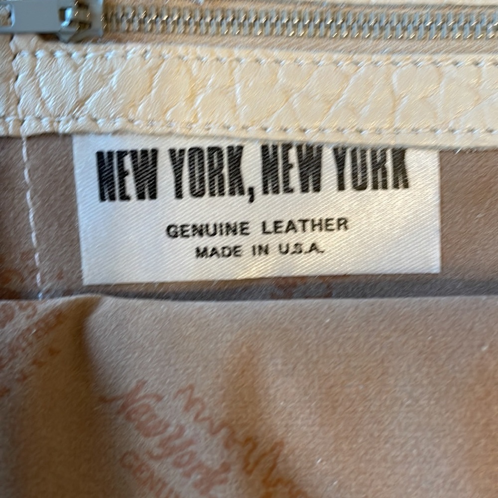 VTG, Oversized Leather and Snakeskin, Half Moon Clutch - Picture 8 of 11